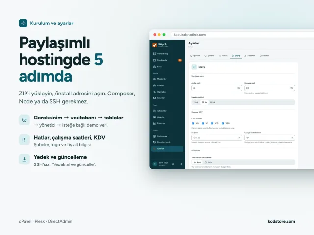Paylaşımlı hostingde 5 adımda kurulum ve işleyiş ayarları